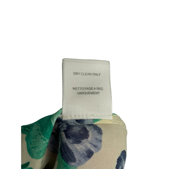 Joie Esmee Green Pink Floral Silk Halter Top XS Multi Color Tank Top Sleeveless - Picture 9 of 10